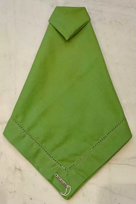 GUARDANAPO VERDE GRILO ALGODAO COM AJOUR 50X50CM