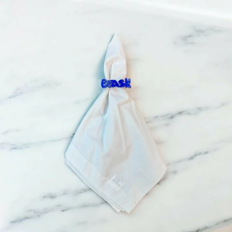 PORTA GUARDANAPO BRASIL AZUL