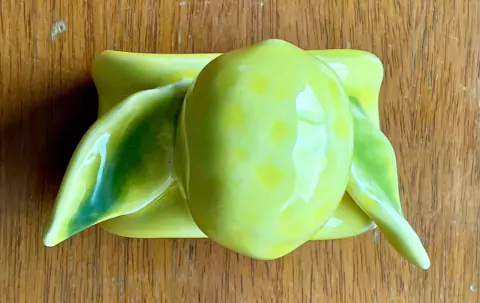 PORTA GUARDANAPO LIMAO CERAMICA