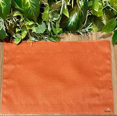 LUGAR AMERICANO DUPLA FACE IMPERMEAVEL TROPICANA CINZA/TERRACOTA 35X45