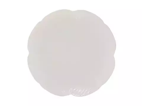 FOLHA DECORATIVA DE CERAMICA BANANA LEAF BRANCO 20X20X3CM