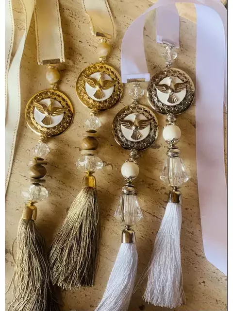 ESCAPULARIO DE PORTA DIVINO GOLD/PRATA