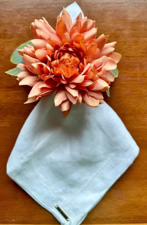 PORTA GUARDANAPO DALIA LARANJA/AMARELO