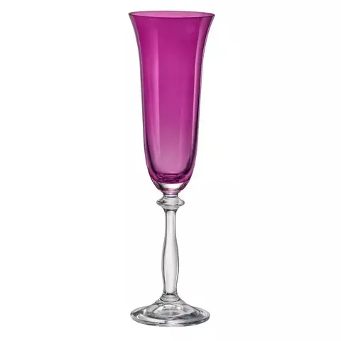 TACA PARA CHAMPANHE ANGELA COLORIDA VIOLETA 190ML