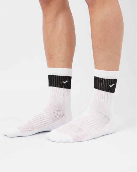 Pack x3 Medias 3/4 Cortas Blancas - comprar online