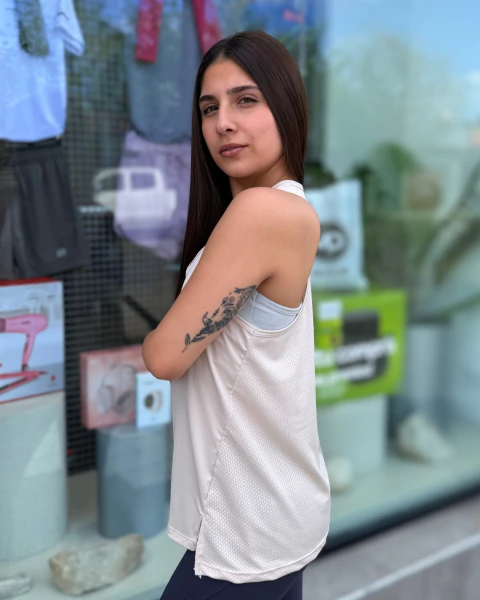 Musculosa MUSCLE Beige - comprar online