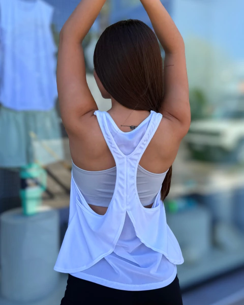 Musculosa ROSTER Blanca - comprar online