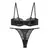 Lingerie erótica conjunto de roupa interior feminina sexy sutiã de renda femin