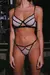 E2155 Braga tanga de tul con terciopelo - Andressa Lingerie Mx