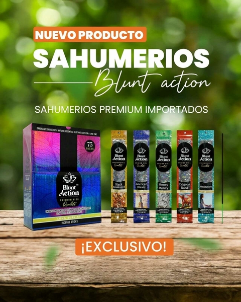 Sahumerios Blunt Action Box x 75 Unid