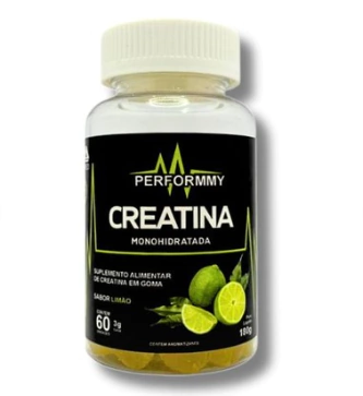 Creatina Monohidratada em Goma Sabor Limão 60 unidades - comprar online