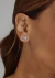 Brinco Abelha Zirconia Branca - Prata 925 - comprar online