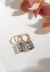 Brinco Argolinha com Cristal London Blue Ear Bling Banho Ouro 18k - comprar online