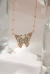 Colar Borboleta Zircônia Colorida Banho Ouro 18k - comprar online