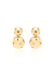 Brinco Ear Jackett Esferas - Banho Ouro 18K