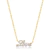 Colar Love Cravejado Banho Ouro 18k