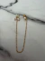 Brincos Dois Furos Corrente Perolas Zirconias -Banho Ouro 18K na internet