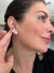 Brinco Illusion 8mm moizanite, 1,74 CT-Prata 925 - Misia Acessórios de Luxo