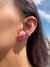 Brinco Ear Cuff Zirconias Fusions Turmalina - Banho Rodium