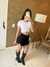Short saia Madie na internet