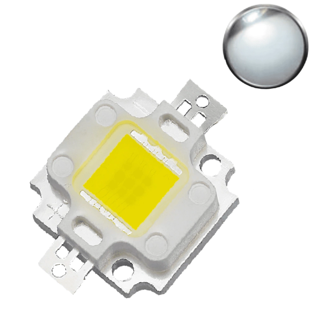 Led Chip 10W - Branco Frio 6000-6500K-1un