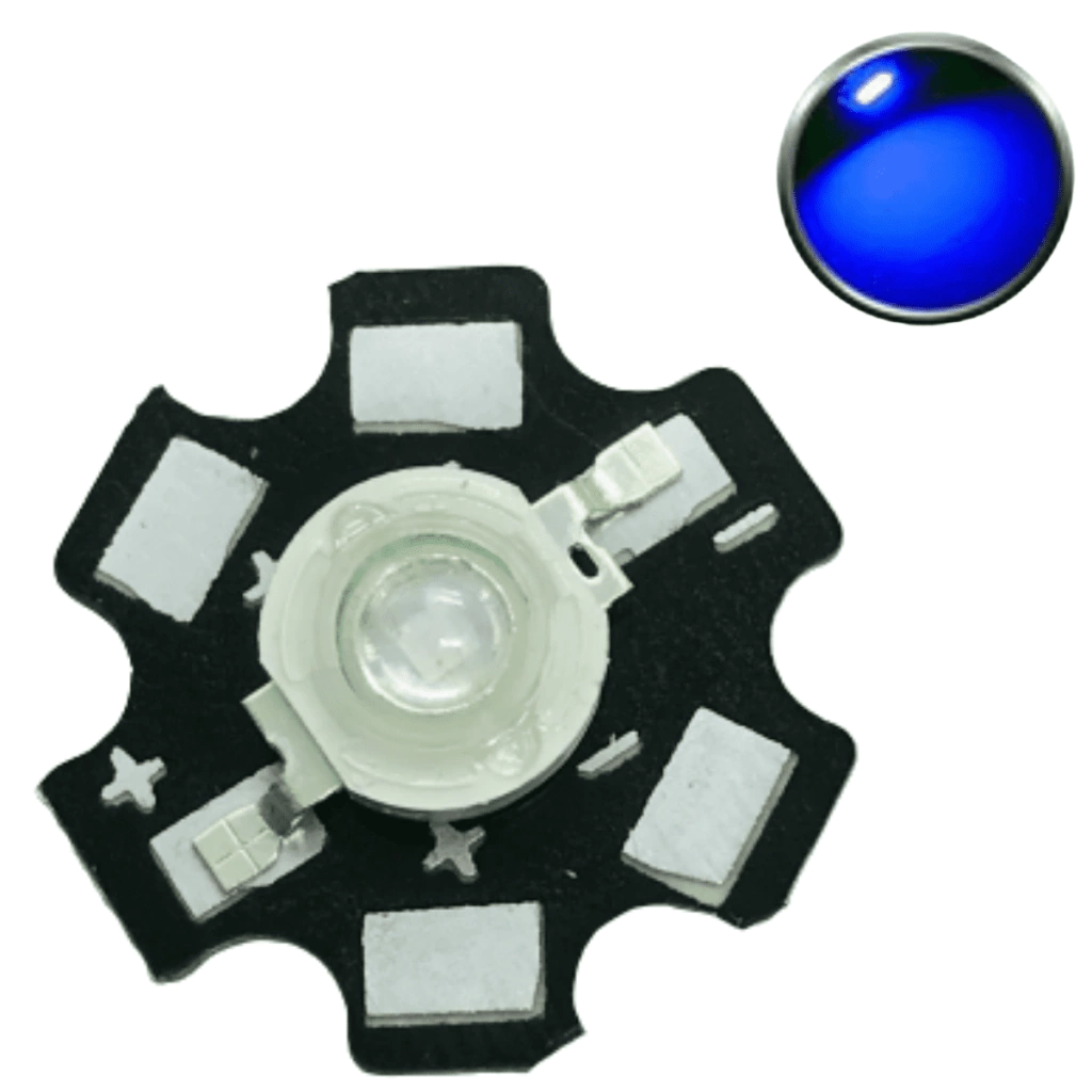 Led Chip 3w - Azul 460-470nm
