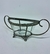 CESTA OVAL COM ALÇAS - VIDRO E PRATA