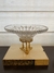 CENTRO DE MESA DOURADO COM CRISTAL BOHEMIA