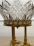 CENTRO DE MESA DOURADO COM CRISTAL BOHEMIA - loja online