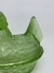 GALINHA PORTA OVOS EM VIDRO VERDE - comprar online