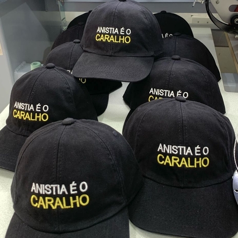 Boné “Anistia é o caralho” (preto) - comprar online