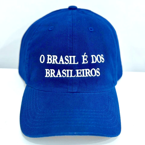 Boné “O Brasil é dos brasileiros” (azul) - comprar online