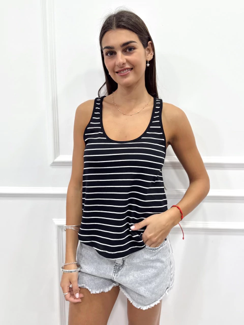 Musculosa Madelaine Stripe st marie - comprar online