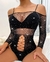 Body strass negro