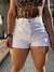 Short mom cargo blanco