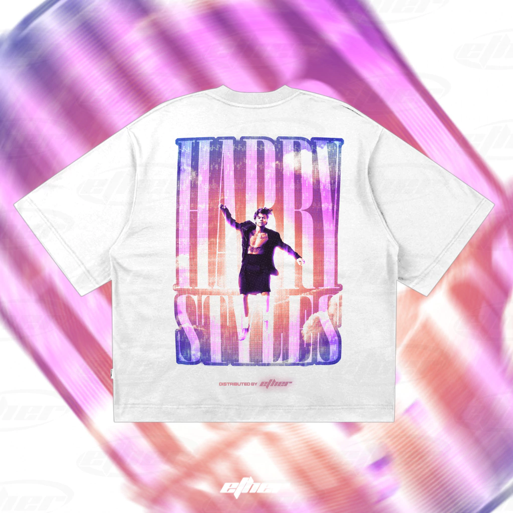 HARRY STYLES "FINE LINE" OVERSIZE/BOXY TEE - WHITE