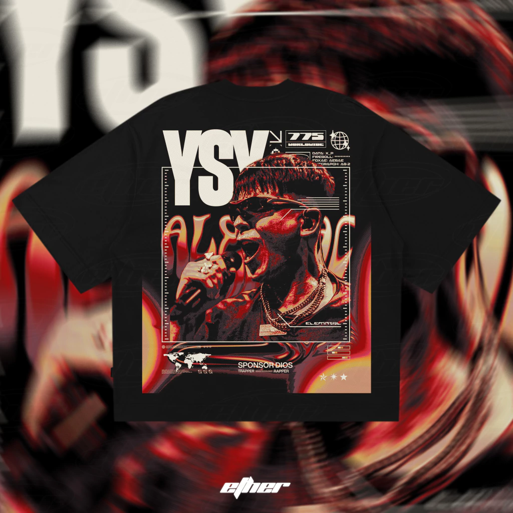 YSY A "OG" OVERSIZE/BOXY TEE - BLACK