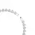 Collar Tennis Ariana Grande X Swarovski Tallas Mixtas Corazón Blanco Baño de Rodio - comprar en línea