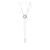 Collar en Y Ariana Grande X Swarovski Tallas Mixtas Corazón Blanco Baño de Rodio en internet
