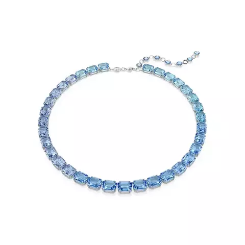 Collar Millenia Degradado de Color Azul Baño de Rodio