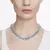 Collar Millenia Degradado de Color Azul Baño de Rodio en internet