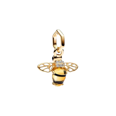 Charm Colgante Abeja Brillante