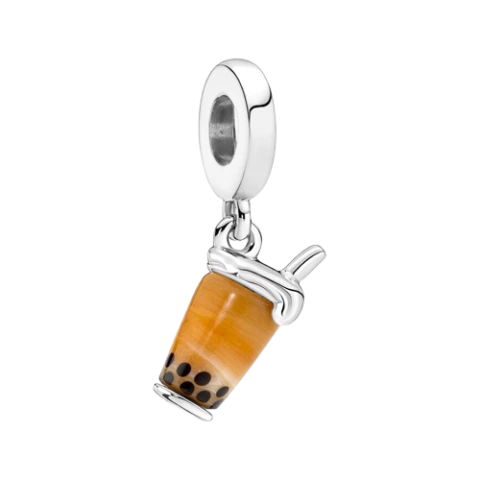 Charm Colgante Té con Burbujas Cristal de Murano