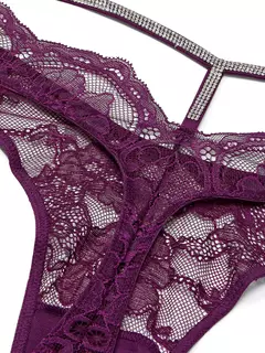 VS TANGA ENCAJE TANGA VIOLETA ENCAJE - SUPERNOVA IMPORTADOS