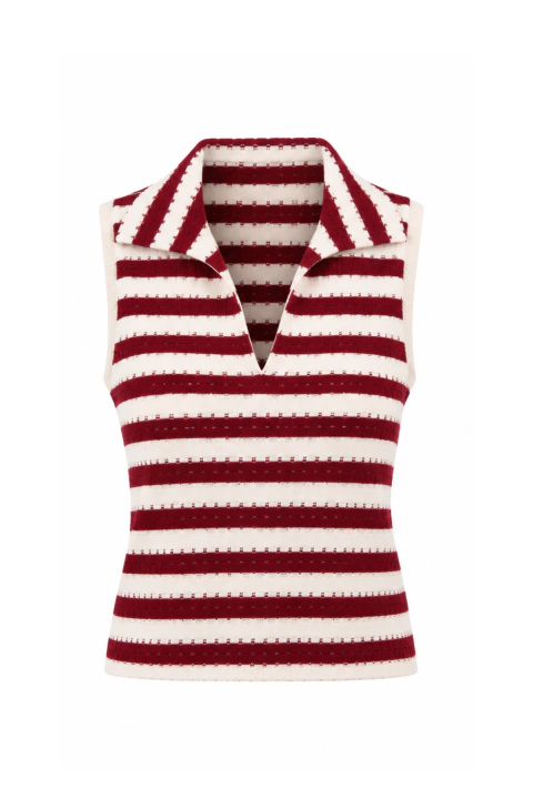 REGATA TRICOT POLO - VERMELHO