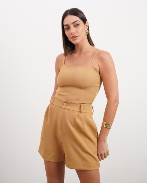 TOP JULIA ALFAIATARIA - CARAMELO