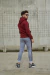JOGGING FUJI GREY & BURGUNDY en internet