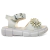 SANDALIA CON PULLSERA APLIQUE MARGARITAS (ALMA 270)