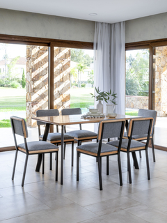 Mesa de eucalipto macizo 150x80 - comprar online