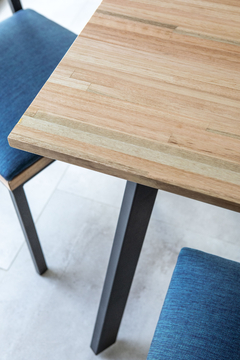 Mesa de eucalipto macizo 150x80 - masmueblesonline